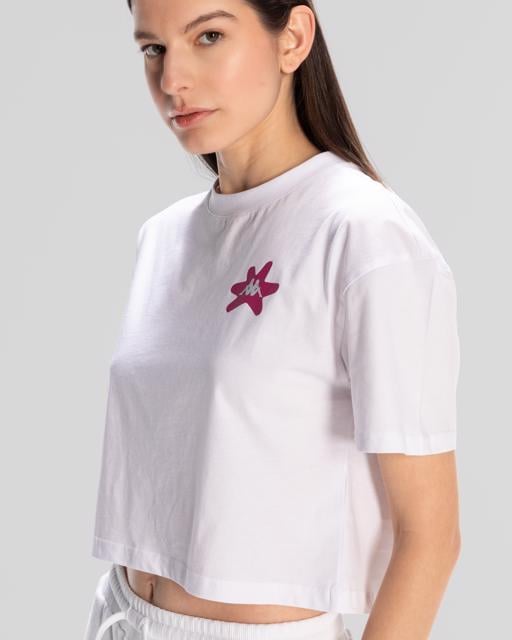 Beyaz Kappa Authentic Hannah T-Shirt Kadın Beyaz Regular Tişört - KAPPA® Türkiye