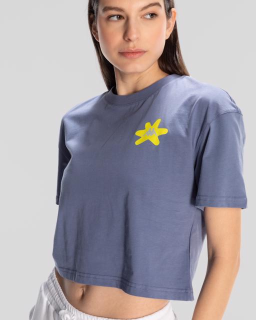 Mavi Kappa Authentic Hannah T-Shirt Kadın Mavi Regular Fit Tişört - KAPPA® Türkiye