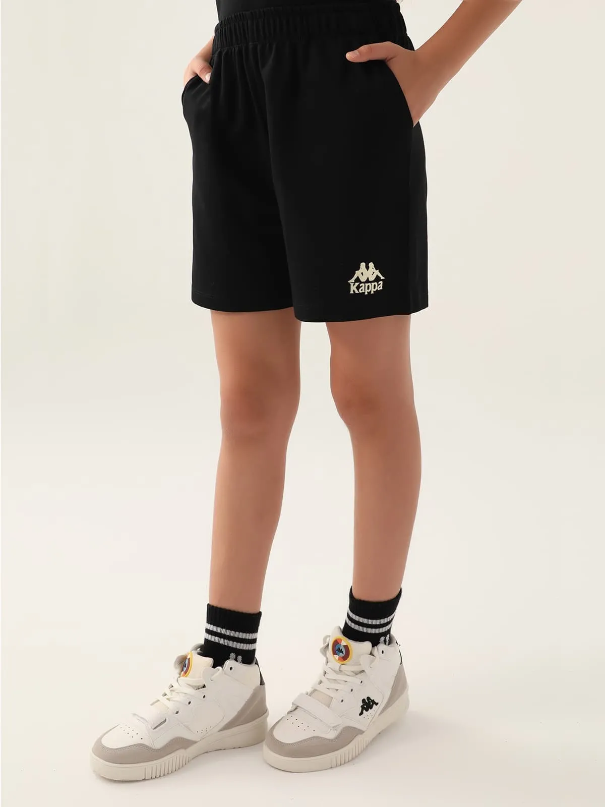 Siyah Authentic Chande Kız Çocuk Antrasit Regular Fit Şort