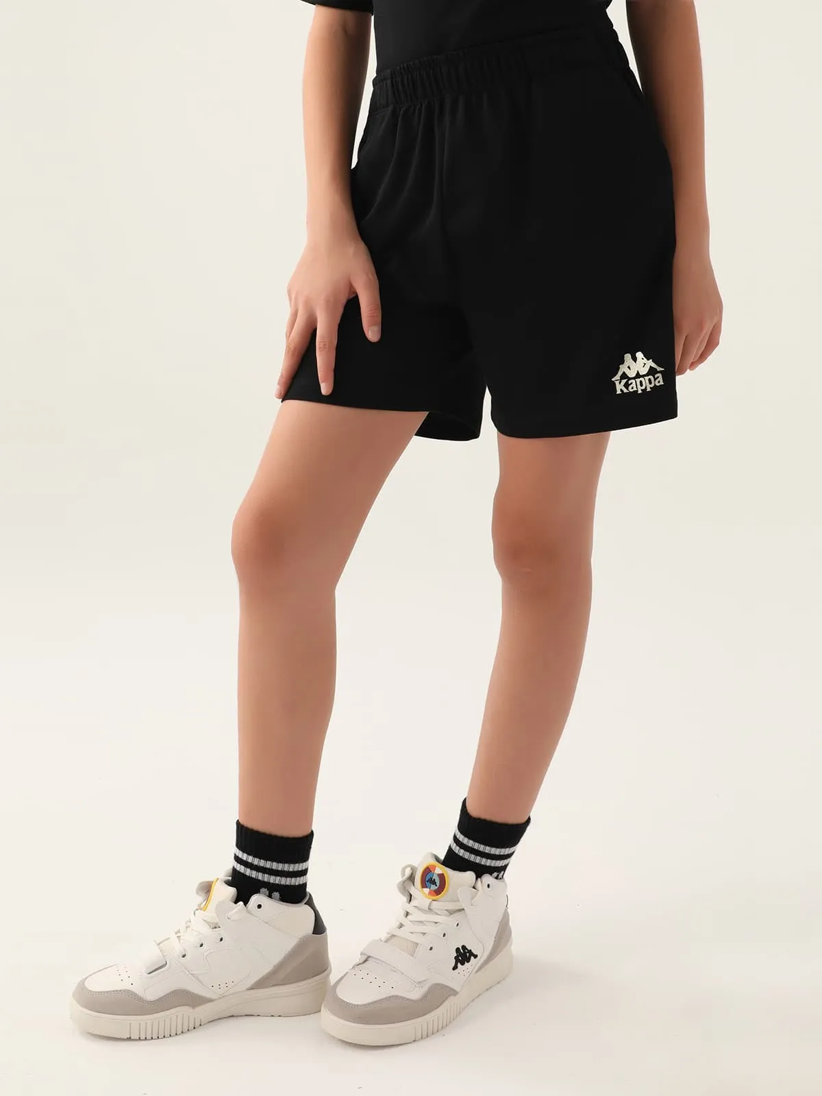 Siyah Authentic Chande Kız Çocuk Antrasit Regular Fit Şort