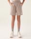 Bej-Authentic Chande Kız Çocuk Bej Regular Fit Şort
