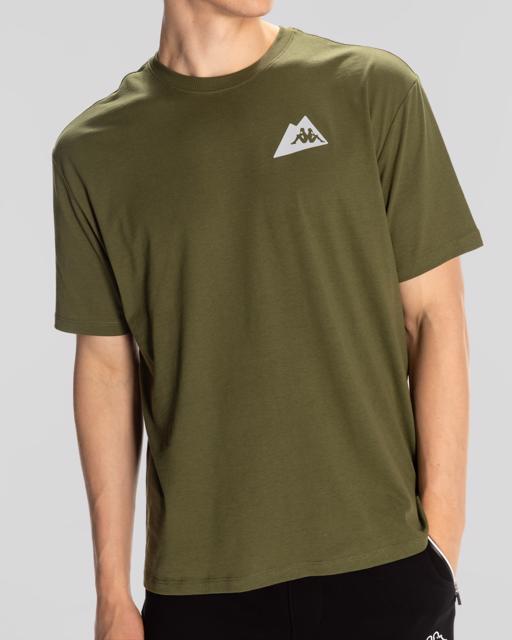 Yeşil Kunio Erkek Haki Regular Fit Tişört - KAPPA® Türkiye