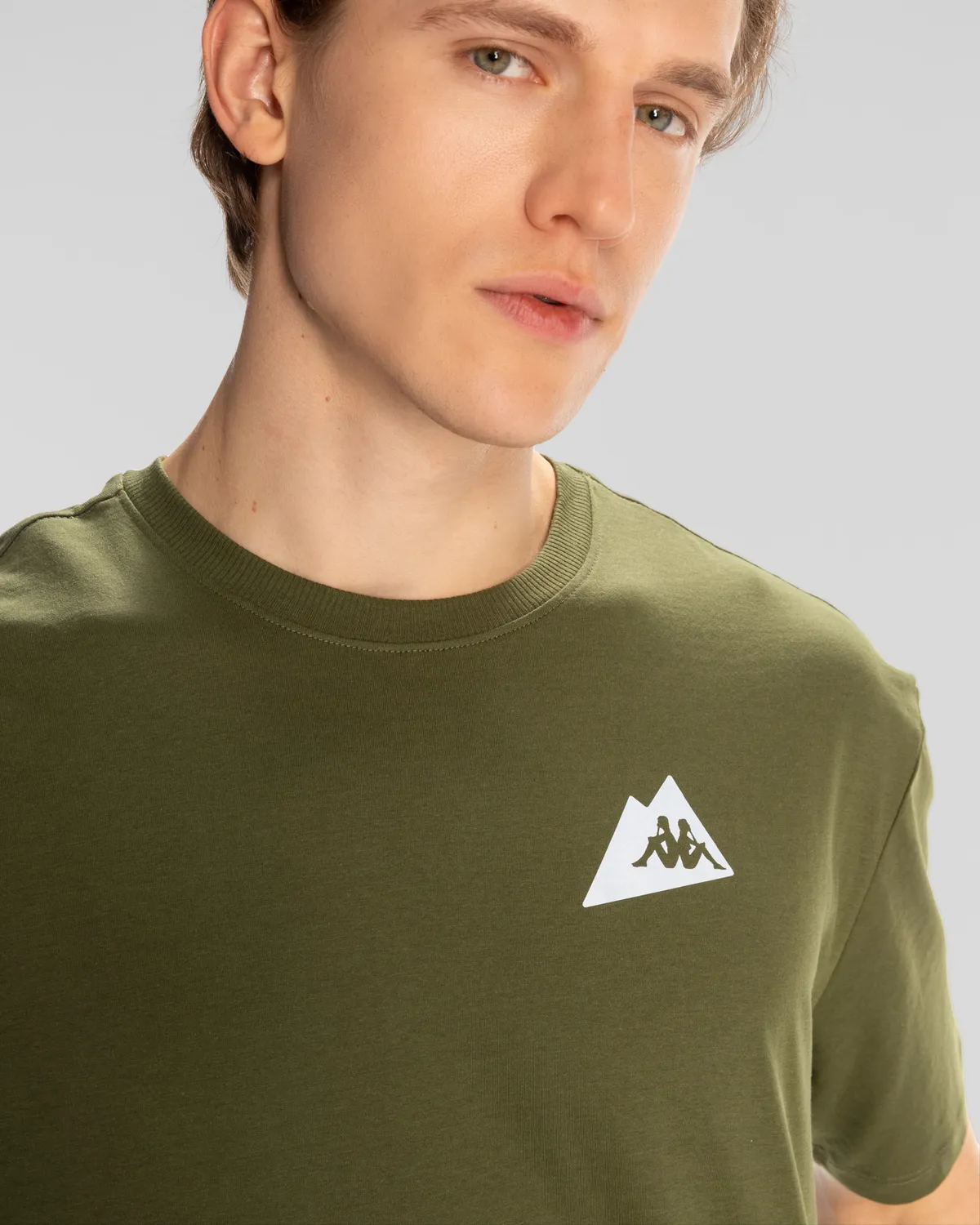 Yeşil Kunio Erkek Haki Regular Fit Tişört