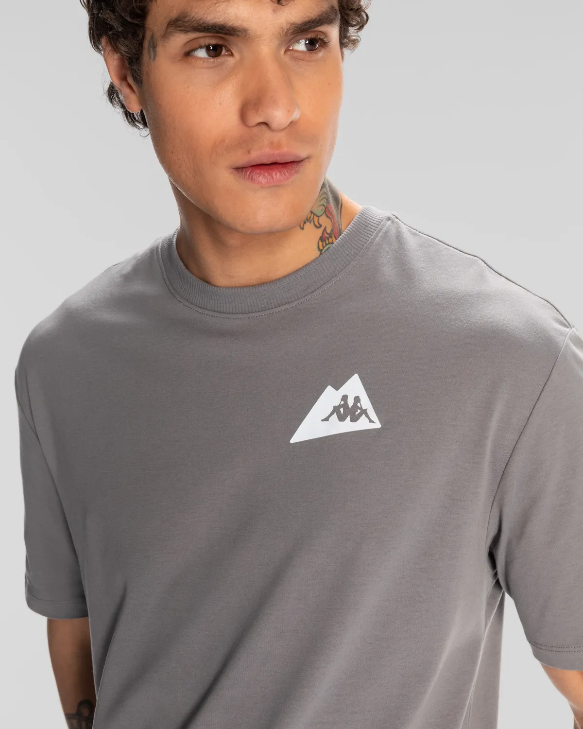 Mavi Kunio Erkek Gri-Mavi Regular Fit Tişört