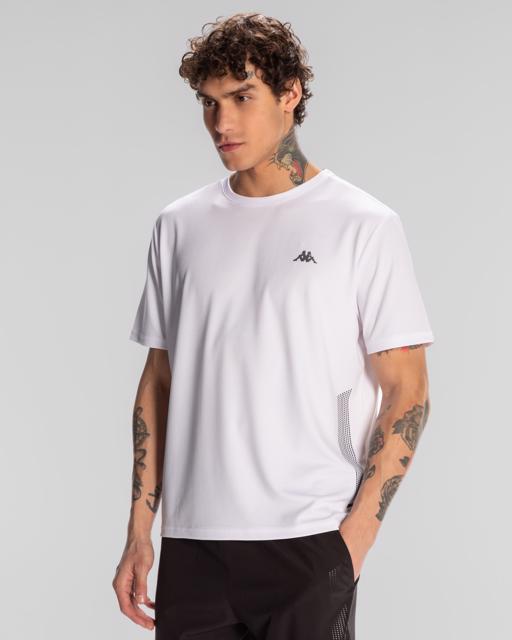 Beyaz Kombat Morton Erkek Beyaz Regular Fit Tişört - KAPPA® Türkiye