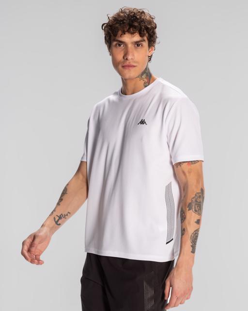 Beyaz Kombat Morton Erkek Beyaz Regular Fit Tişört - KAPPA® Türkiye