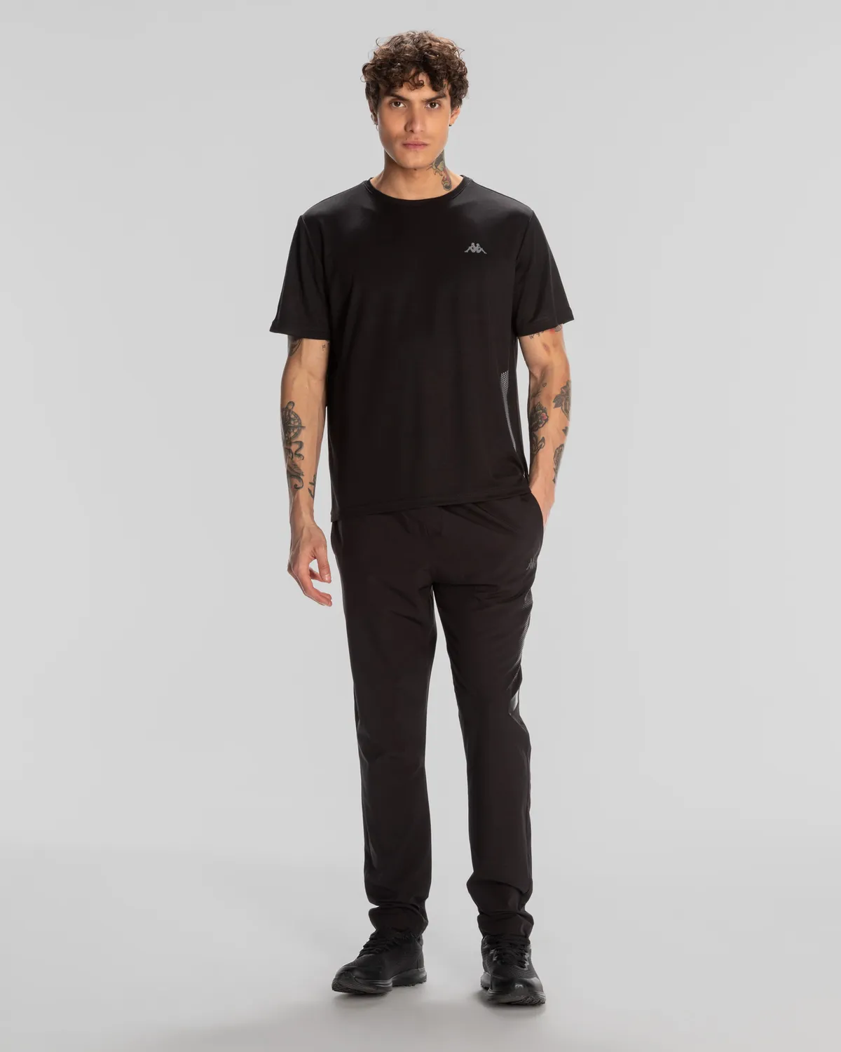 Siyah Kombat Morton Erkek Siyah Regular Fit Tişört