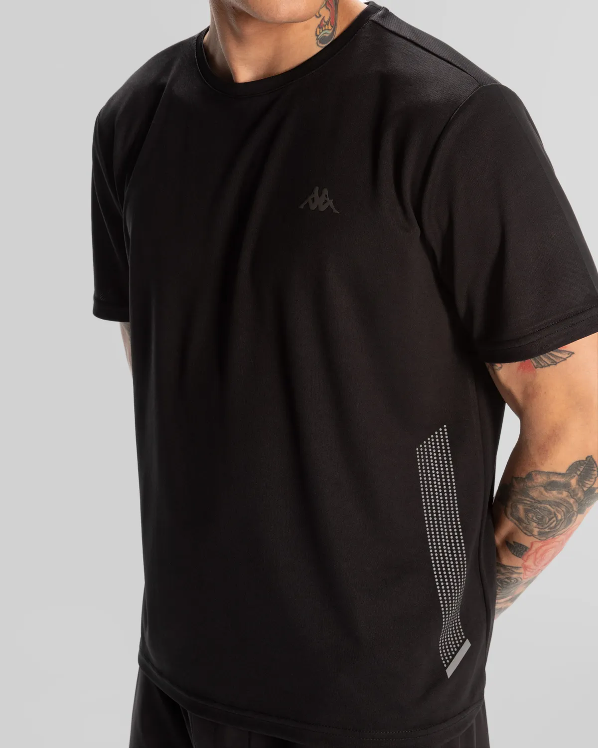 Siyah Kombat Morton Erkek Siyah Regular Fit Tişört