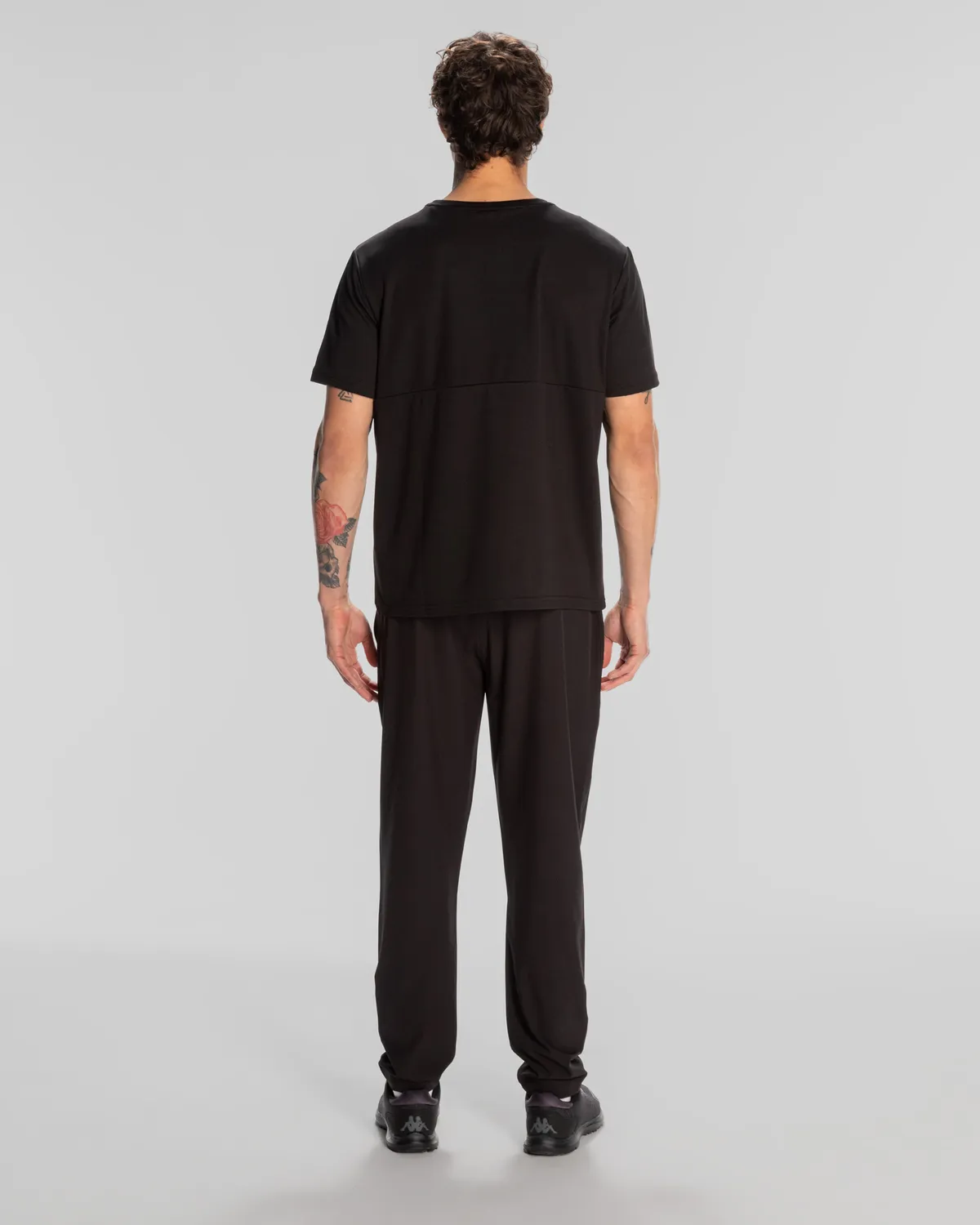 Siyah Kombat Morton Erkek Siyah Regular Fit Tişört