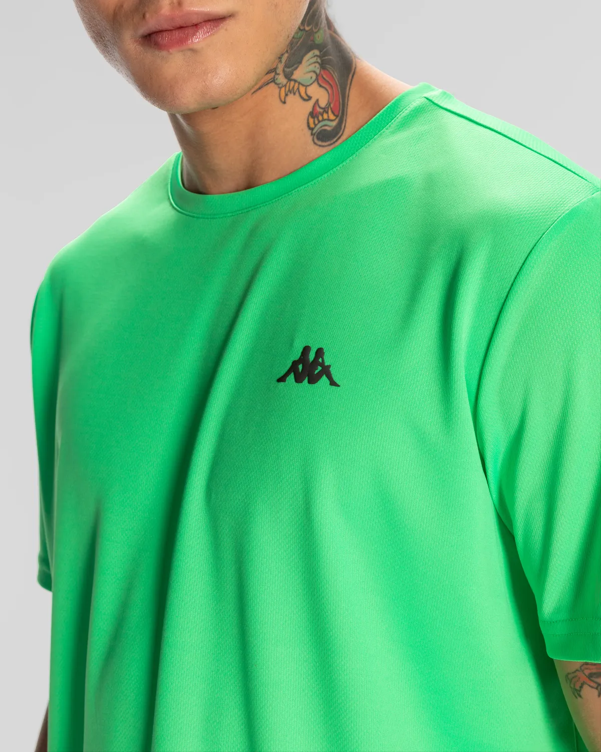 Yeşil Kombat Morton Erkek Yeşil-Siyah Regular Fit Tişört