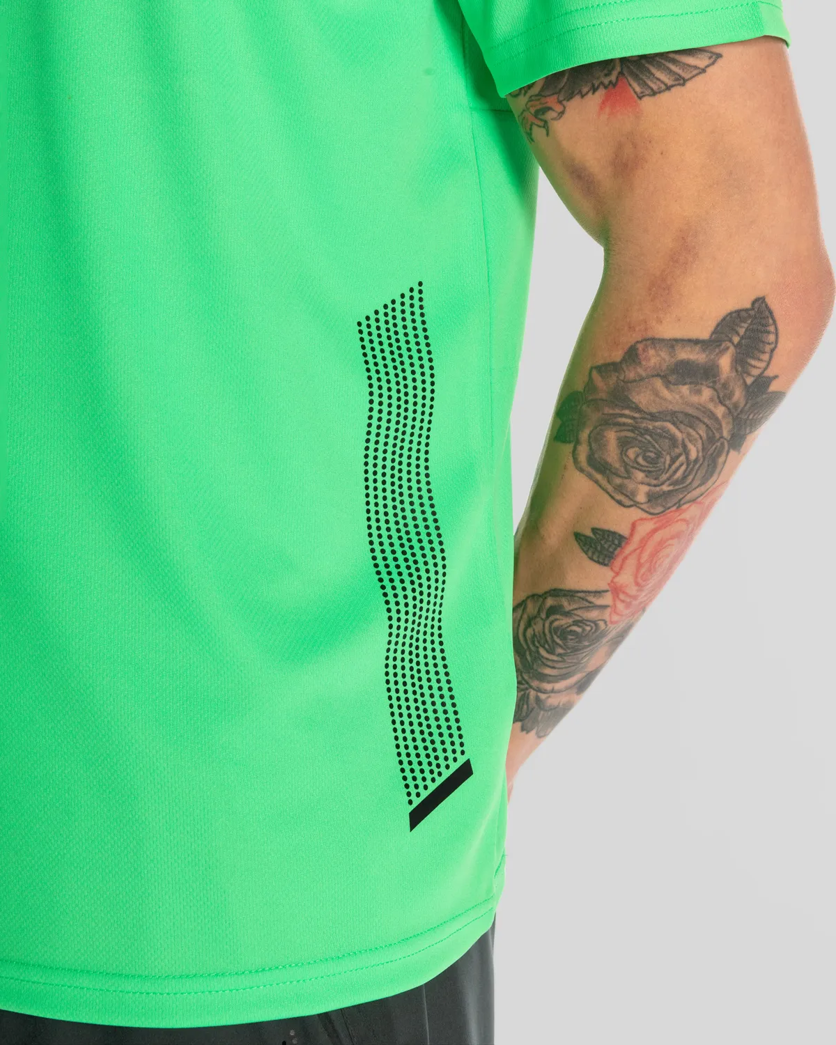 Yeşil Kombat Morton Erkek Yeşil-Siyah Regular Fit Tişört