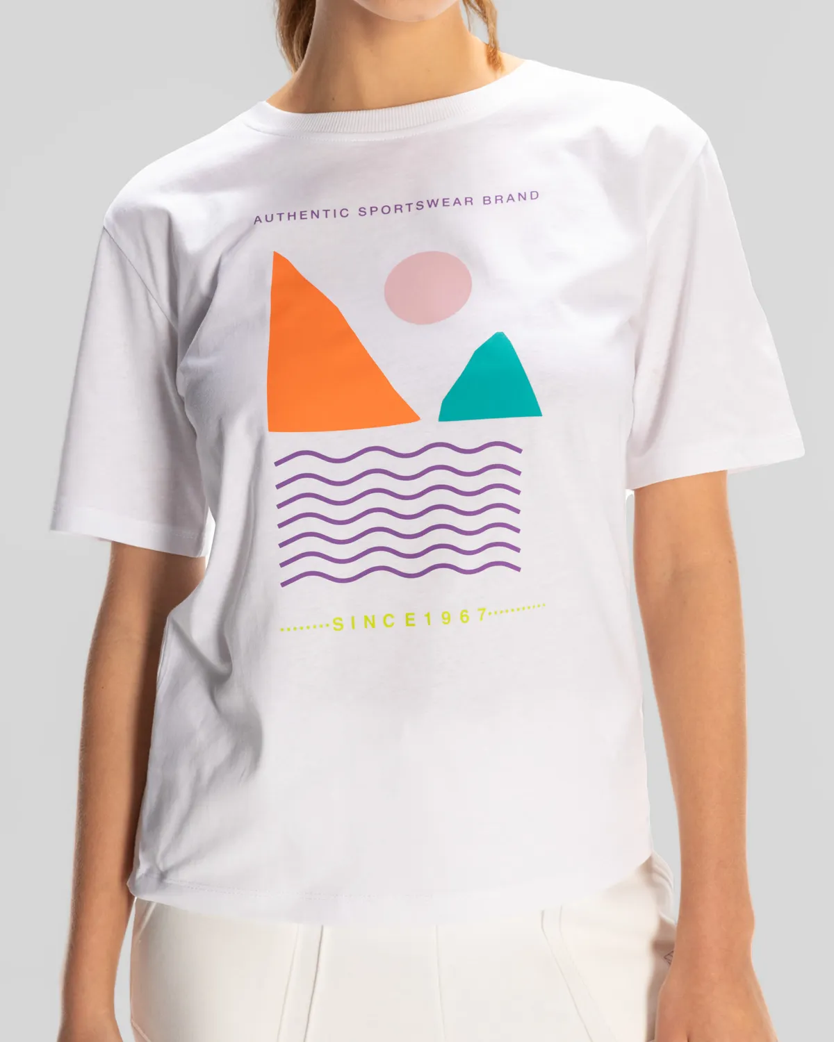 Beyaz Sport Viola T.Shirt Kadın Beyaz Regular Fit Tişört