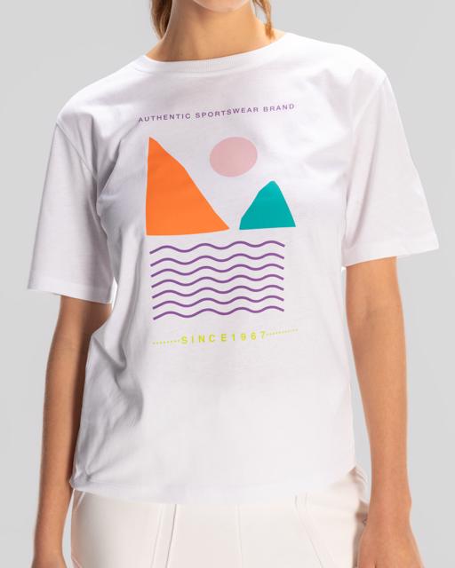 Beyaz Sport Viola T.Shirt Kadın Beyaz Regular Fit Tişört - KAPPA® Türkiye