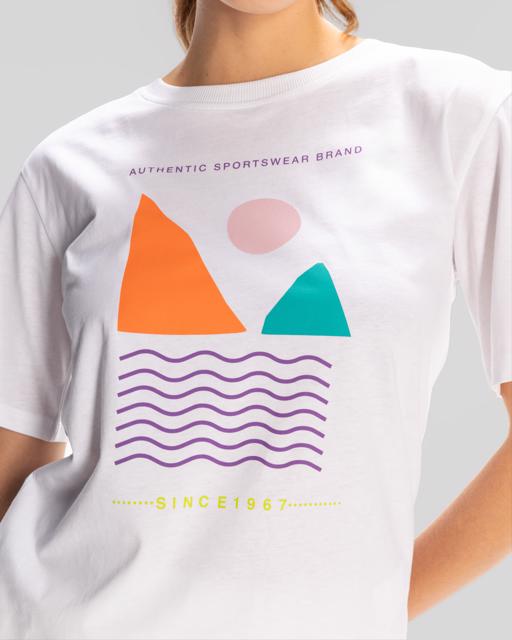 Beyaz Sport Viola T.Shirt Kadın Beyaz Regular Fit Tişört - KAPPA® Türkiye