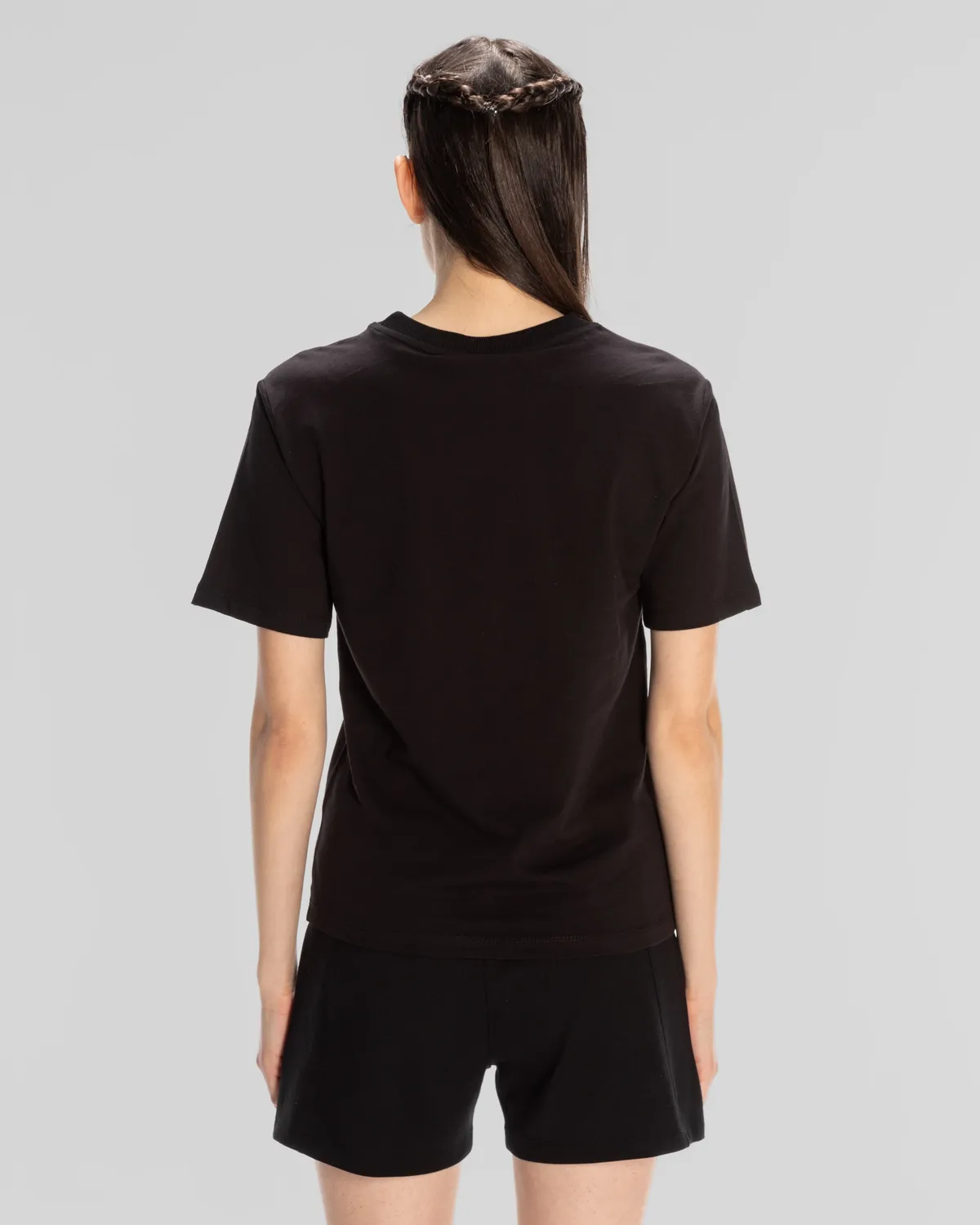 Siyah Sport Viola T.Shirt Kadın Siyah Regular Fit Tişört