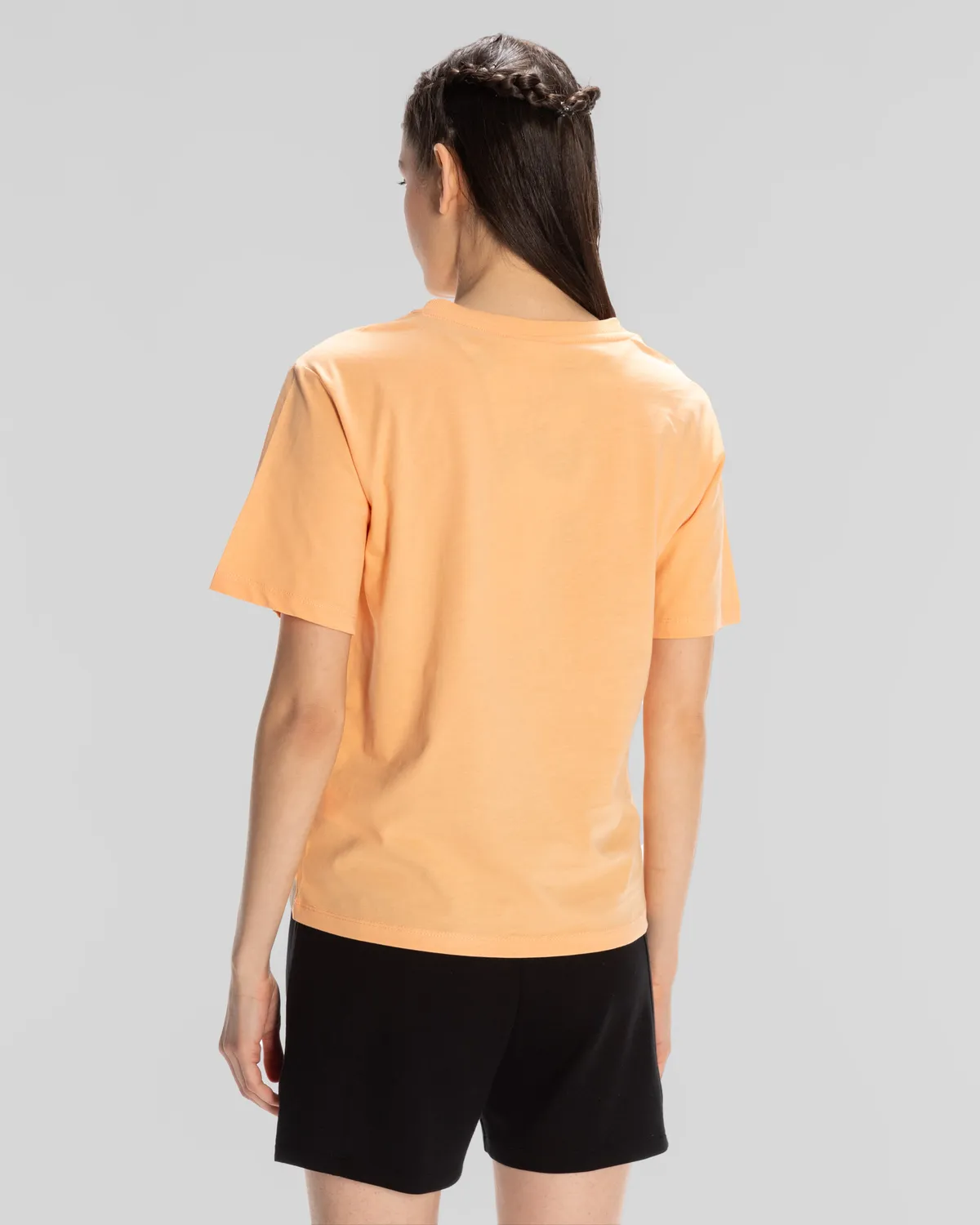 Turuncu Sport Viola T.Shirt Kadın Somon Regular Fit Tişört