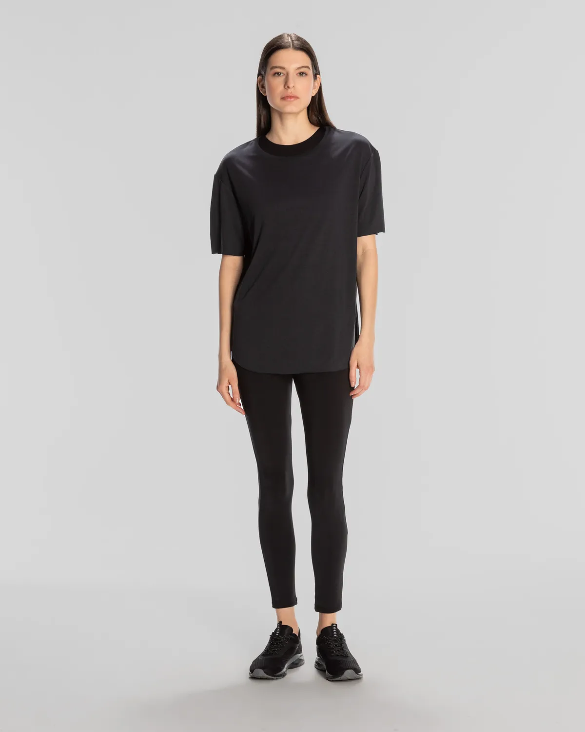 Siyah Elsie Kadın Siyah Regular Fit Tişört