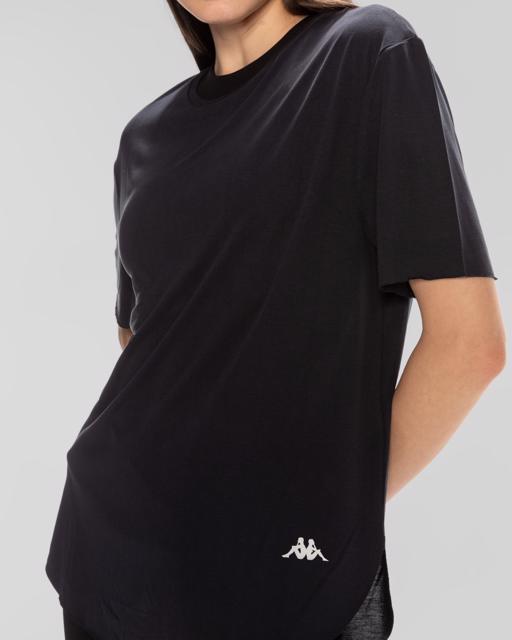 Siyah Elsie Kadın Siyah Regular Fit Tişört - KAPPA® Türkiye