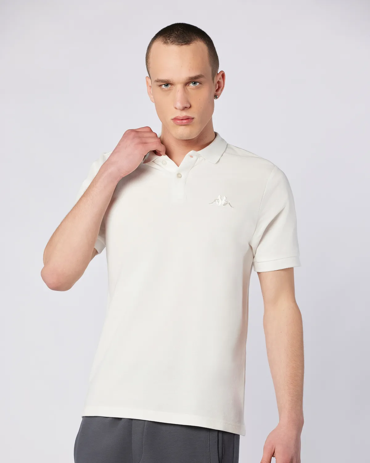 Beyaz Authentic Ferior Erkek Beyaz Regular Fit Polo Yaka Tişört