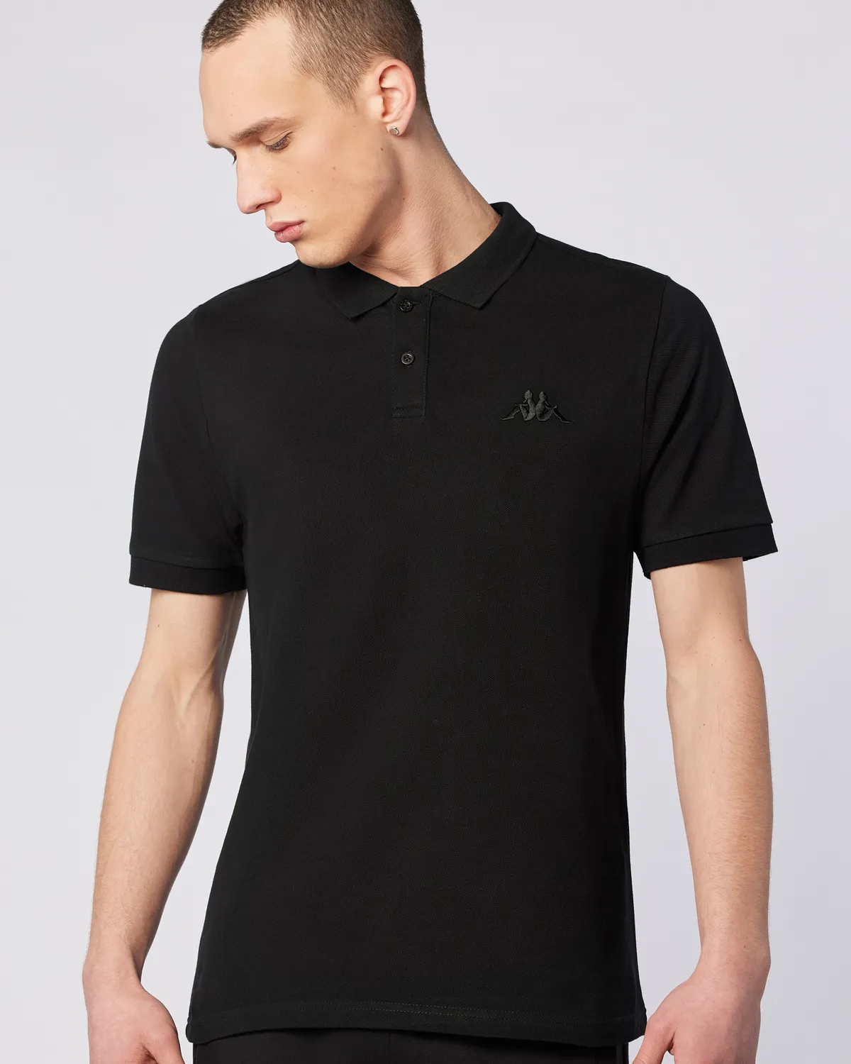 Siyah Authentic Ferior Erkek Siyah Regular Fit Polo Yaka Tişört