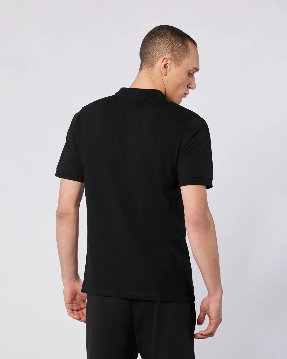 Siyah Authentic Ferior Erkek Siyah Regular Fit Polo Yaka Tişört