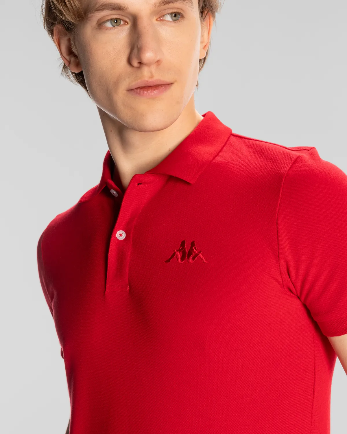 Kırmızı Authentic Ferior Erkek Kırmızı Regular Fit Polo Yaka Tişört