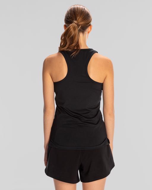 Siyah Survivor Woman Tank 1 Kadın Siyah-Mavi Regular Fit Atlet - KAPPA® Türkiye