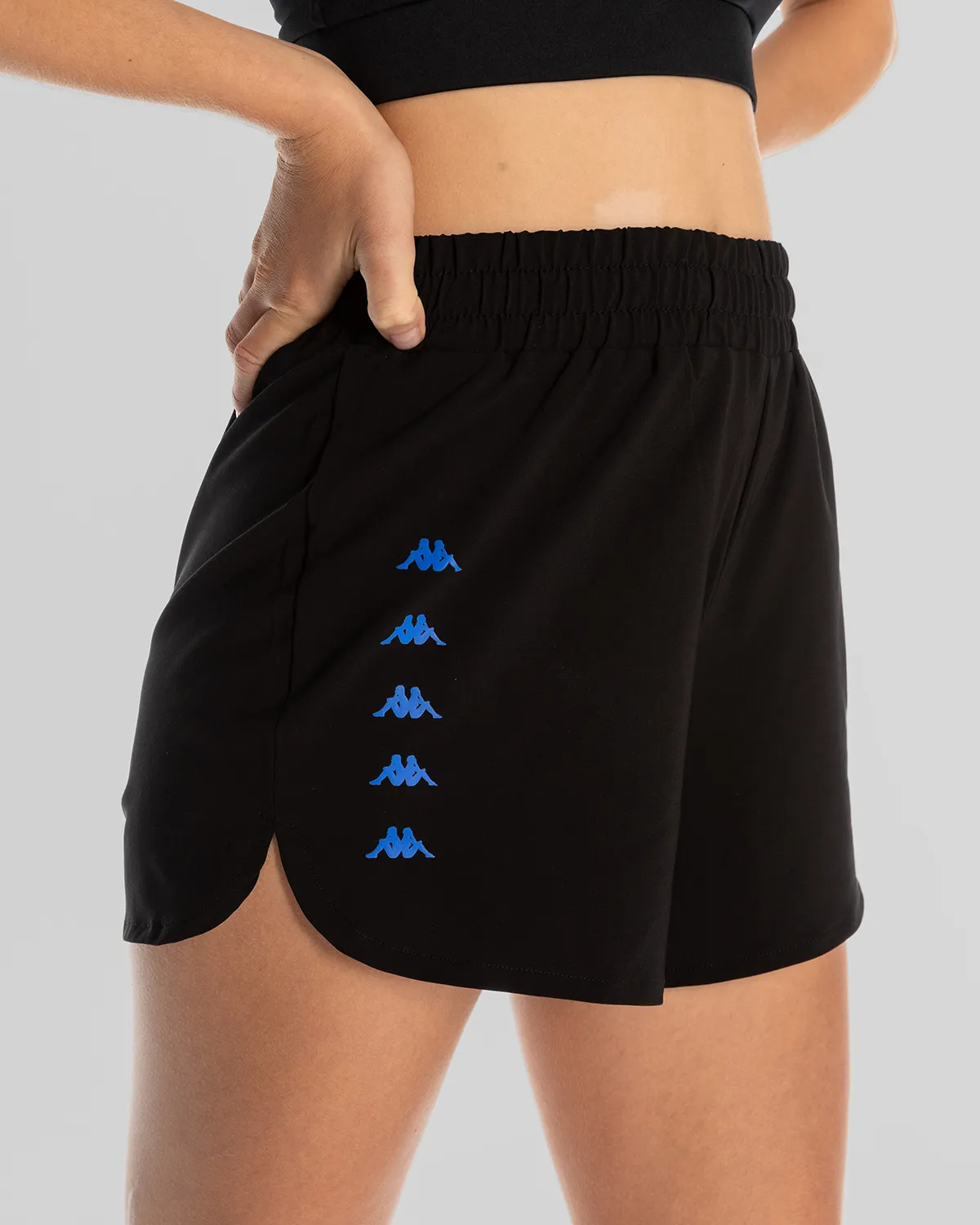 Siyah Survivor Woman Short 1 Kadın Siyah-Mavi Regular Fit Performance Şort