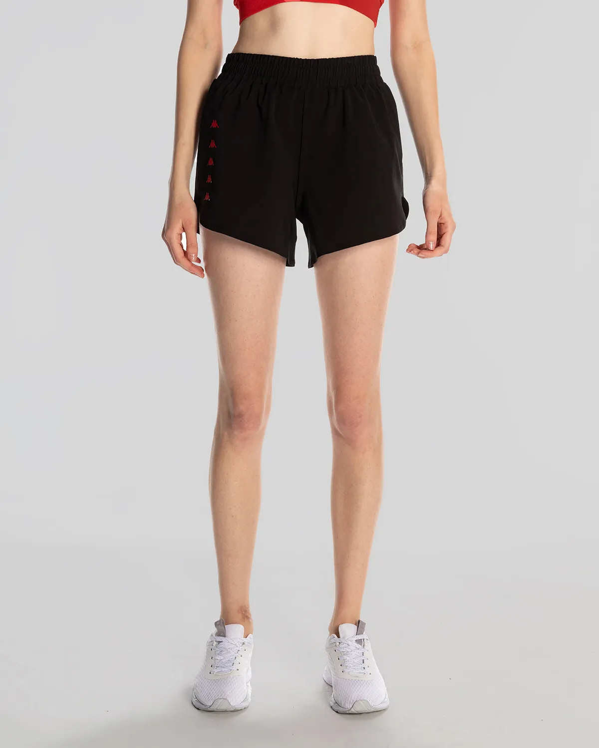 Siyah Survivor Woman Short 1 Kadın Siyah-Kırmızı Regular Performance Şort