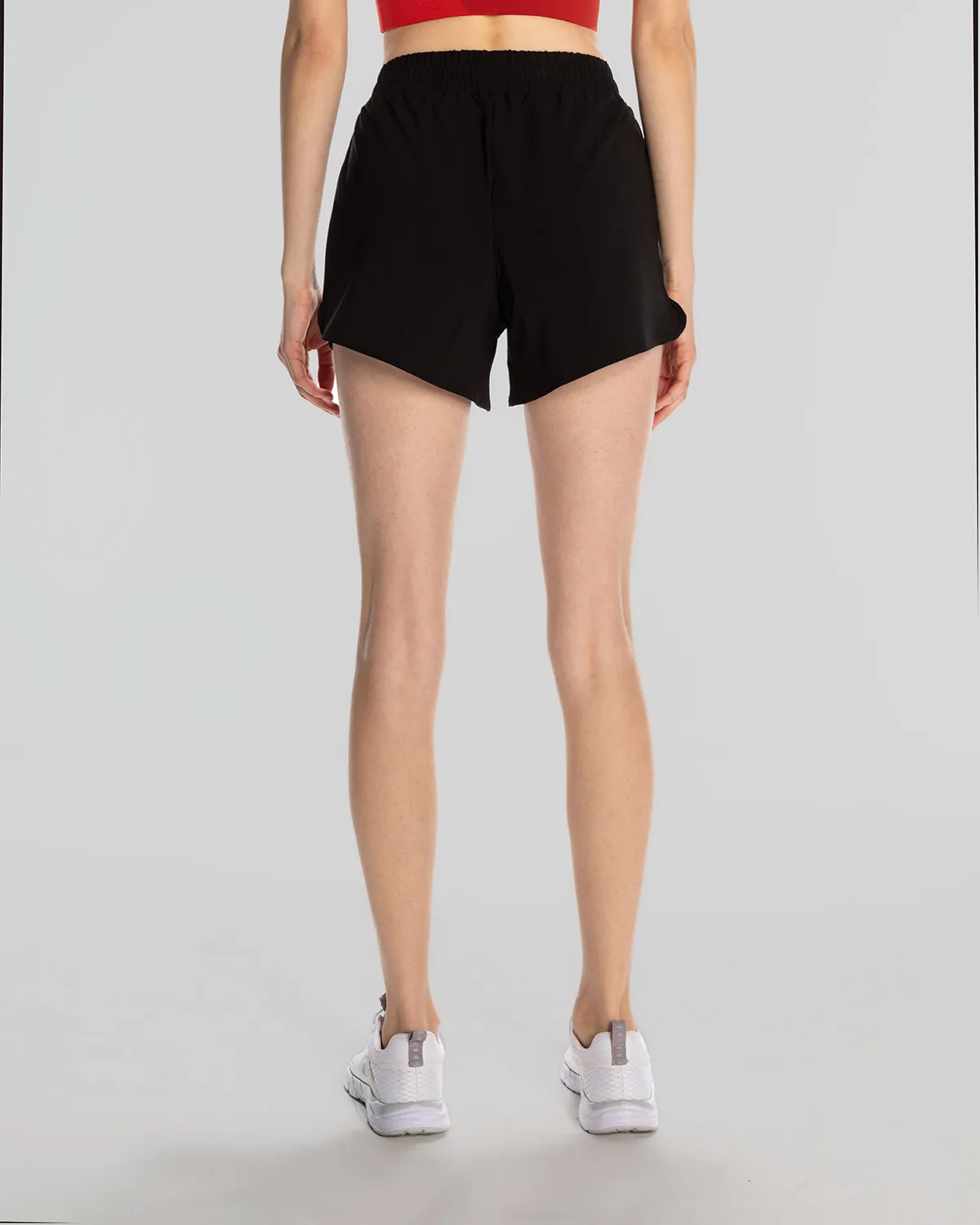 Siyah Survivor Woman Short 1 Kadın Siyah-Kırmızı Regular Performance Şort