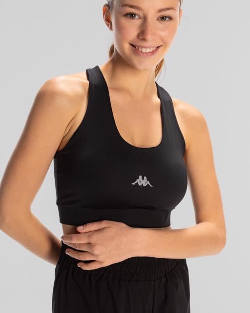Siyah Survivor Woman Bra Kadın Siyah Regular Fit Sporcu Sütyeni - KAPPA® Türkiye