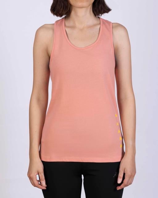 Pembe Survivor Woman Tank 2 Kadın Pembe-Sarı Regular Fit Atlet - KAPPA® Türkiye