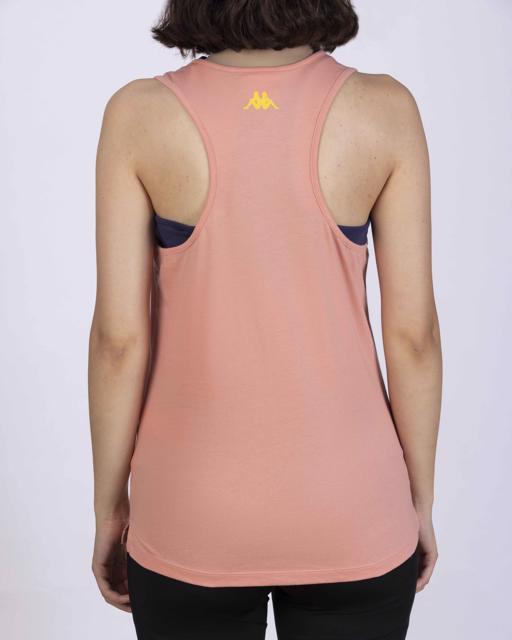 Pembe Survivor Woman Tank 2 Kadın Pembe-Sarı Regular Fit Atlet - KAPPA® Türkiye
