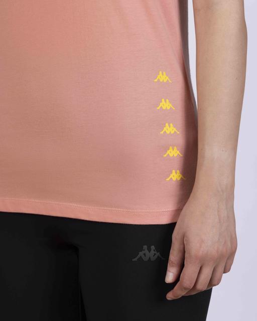 Pembe Survivor Woman Tank 2 Kadın Pembe-Sarı Regular Fit Atlet - KAPPA® Türkiye