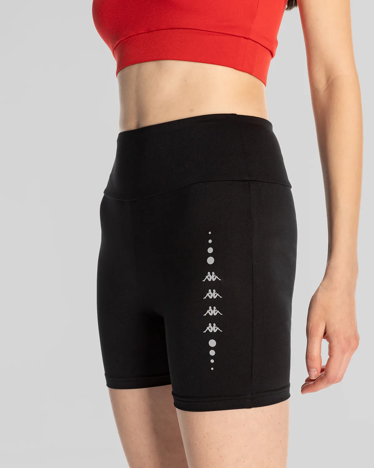 Siyah Survivor Woman Biker Tight Kadın Siyah Regular Fit Biker Tayt