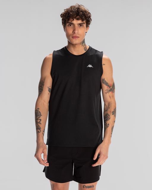 Siyah Edoro Tank Erkek Siyah Regular Fit Atlet - KAPPA® Türkiye