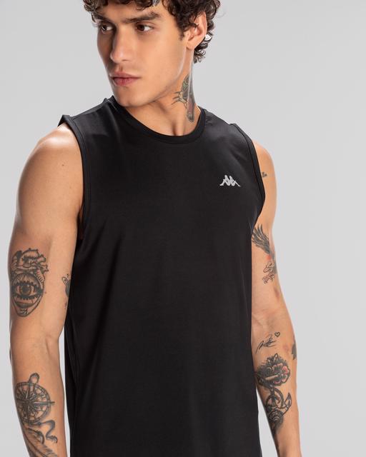 Siyah Edoro Tank Erkek Siyah Regular Fit Atlet - KAPPA® Türkiye