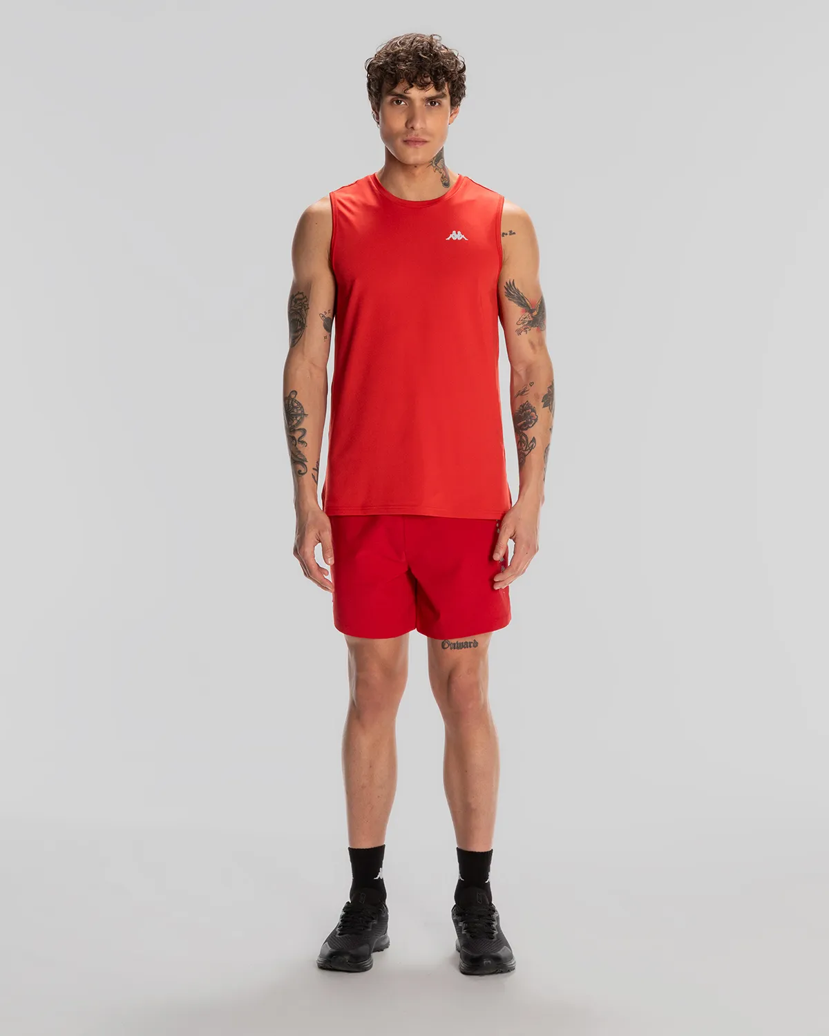 Kırmızı Edoro Tank Erkek Kırmızı Regular Fit Atlet