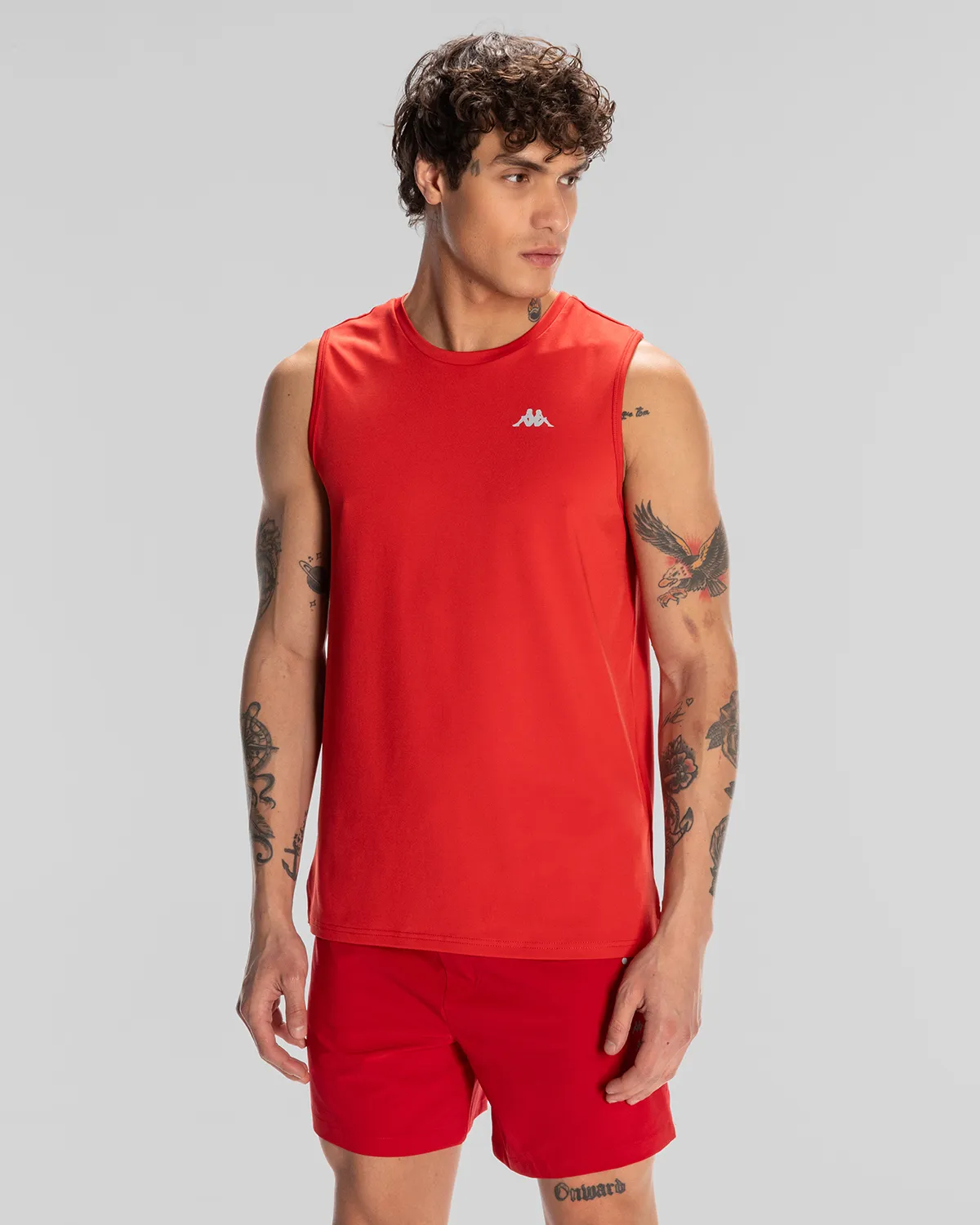 Kırmızı Edoro Tank Erkek Kırmızı Regular Fit Atlet