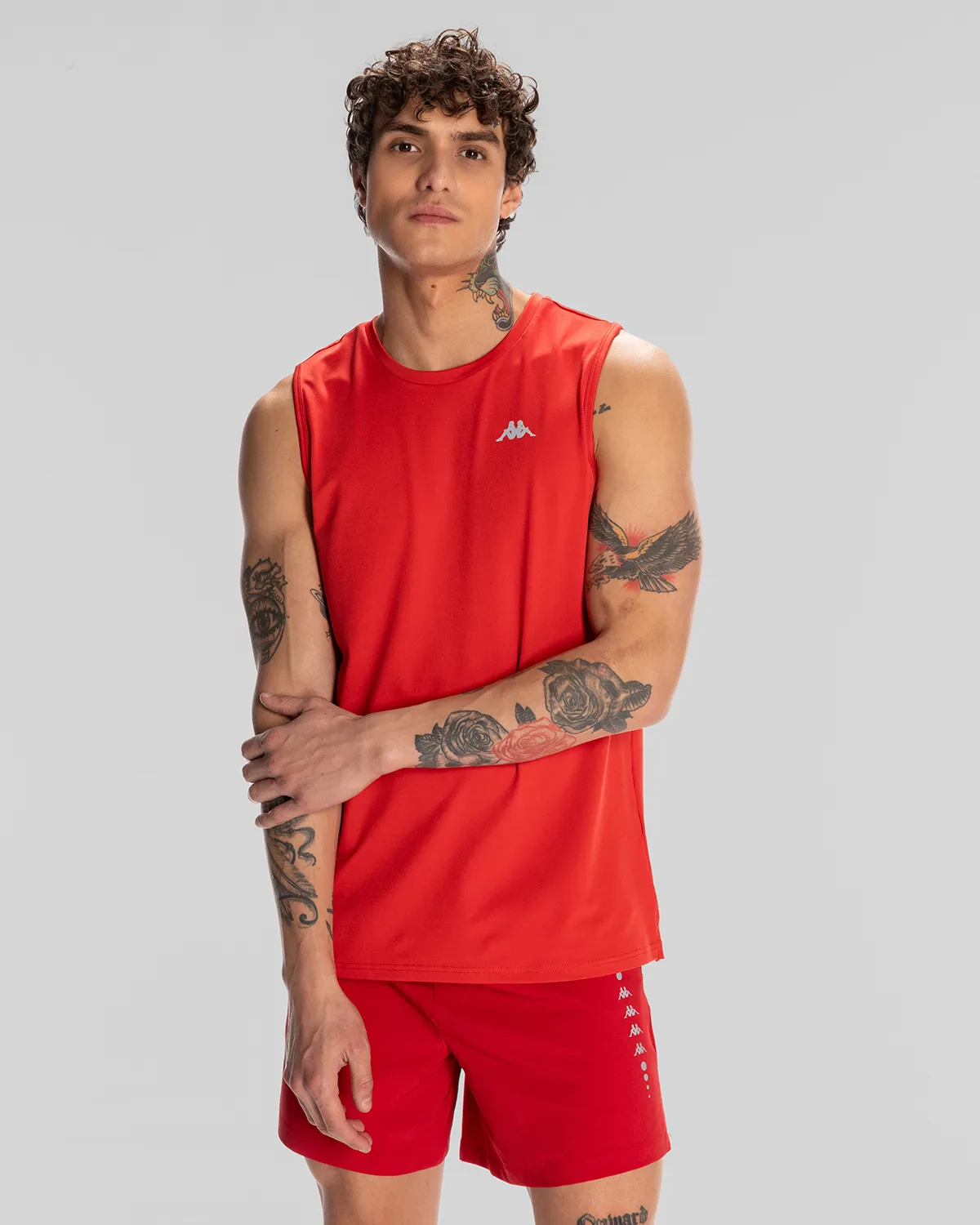 Kırmızı Edoro Tank Erkek Kırmızı Regular Fit Atlet