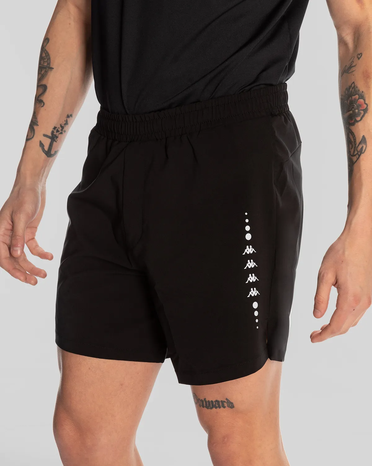 Siyah Edoro Short Erkek Siyah Regular Fit Performance Şort