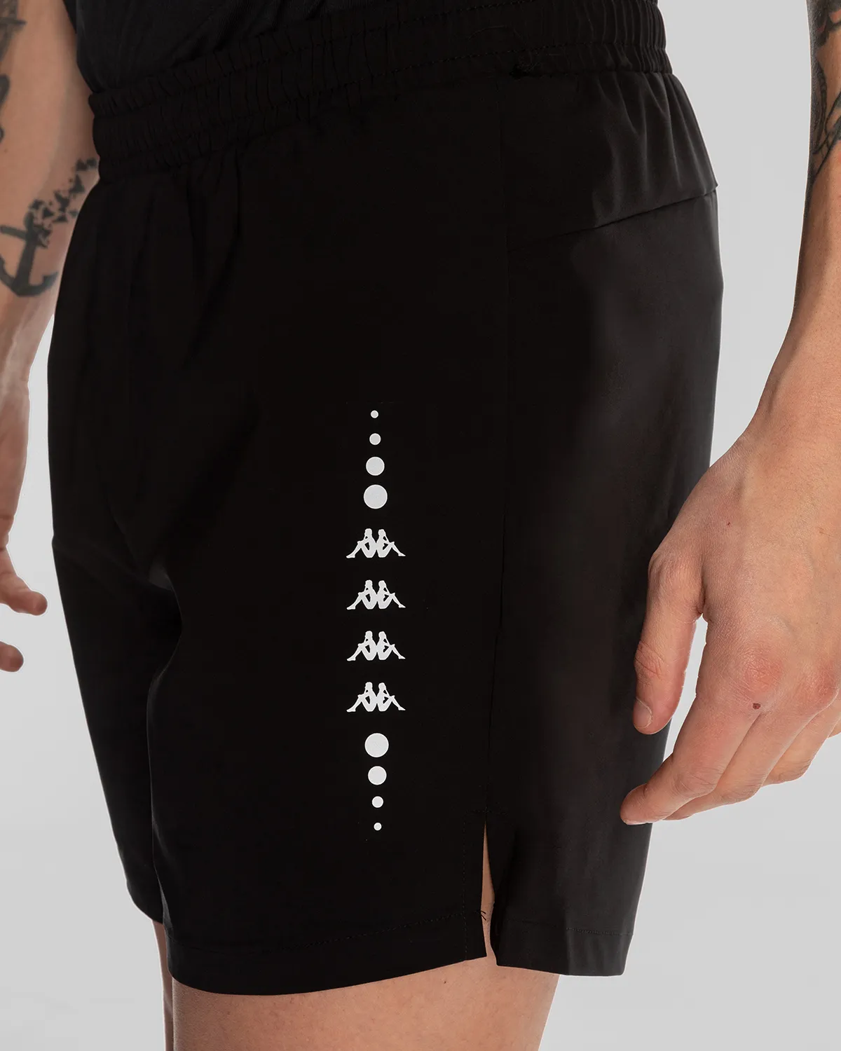 Siyah Edoro Short Erkek Siyah Regular Fit Performance Şort