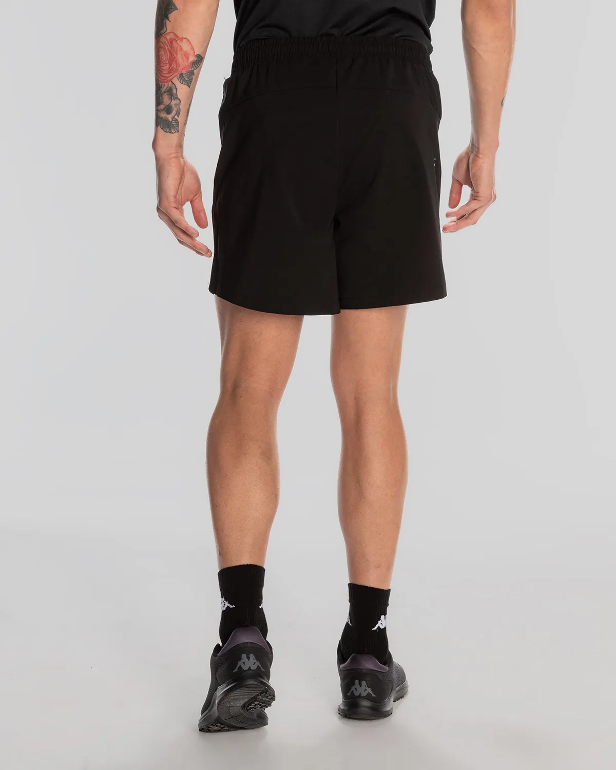 Siyah Edoro Short Erkek Siyah Regular Fit Performance Şort