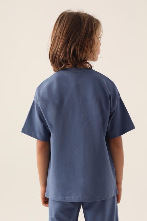 Mavi Authentic Caden Erkek Çocuk Mavi-Yeşil Regular Tişört - KAPPA® Türkiye