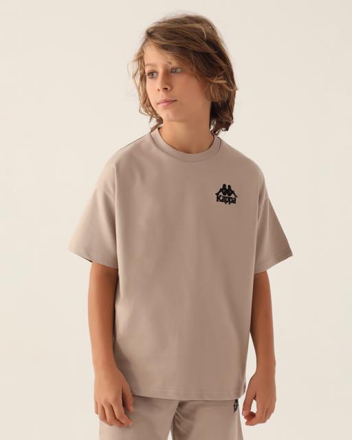 Bej Authentic Caden Erkek Çocuk Bej Regular Fit Tişört - KAPPA® Türkiye