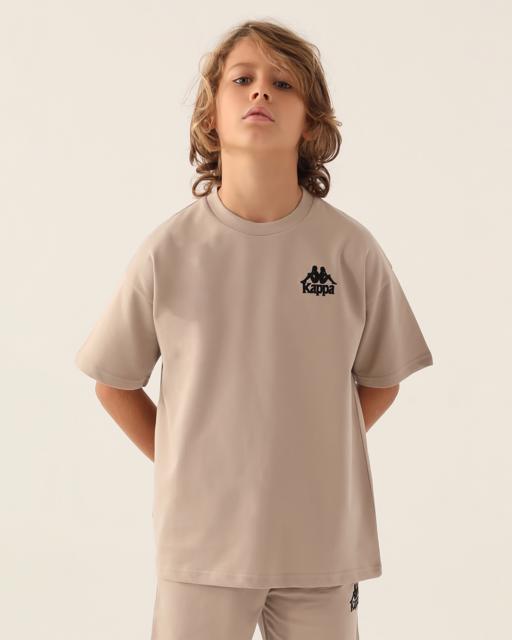 Bej Authentic Caden Erkek Çocuk Bej Regular Fit Tişört - KAPPA® Türkiye