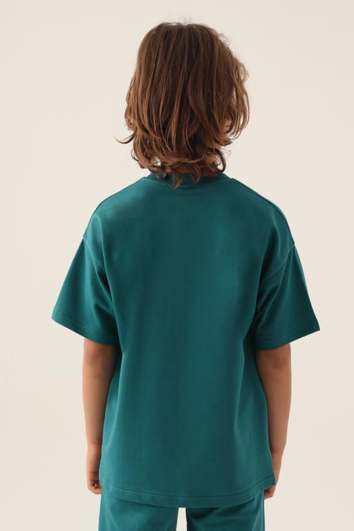 Mavi Authentic Caleb Erkek Çocuk Mavi-Yeşil Regular Fit Tişört - KAPPA® Türkiye