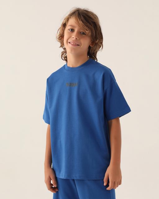 Mavi Authentic Caleb Erkek Çocuk Mavi Regular Fit Tişört - KAPPA® Türkiye