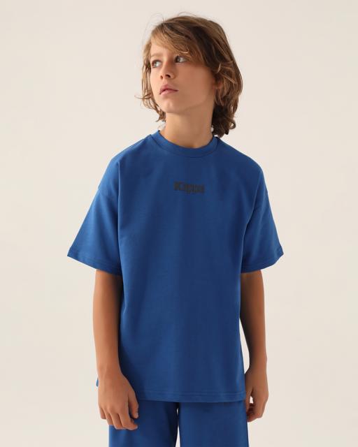 Mavi Authentic Caleb Erkek Çocuk Mavi Regular Fit Tişört - KAPPA® Türkiye