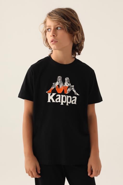 Siyah Authentic Cameron Erkek Çocuk Antrasit Regular Tişört - KAPPA® Türkiye